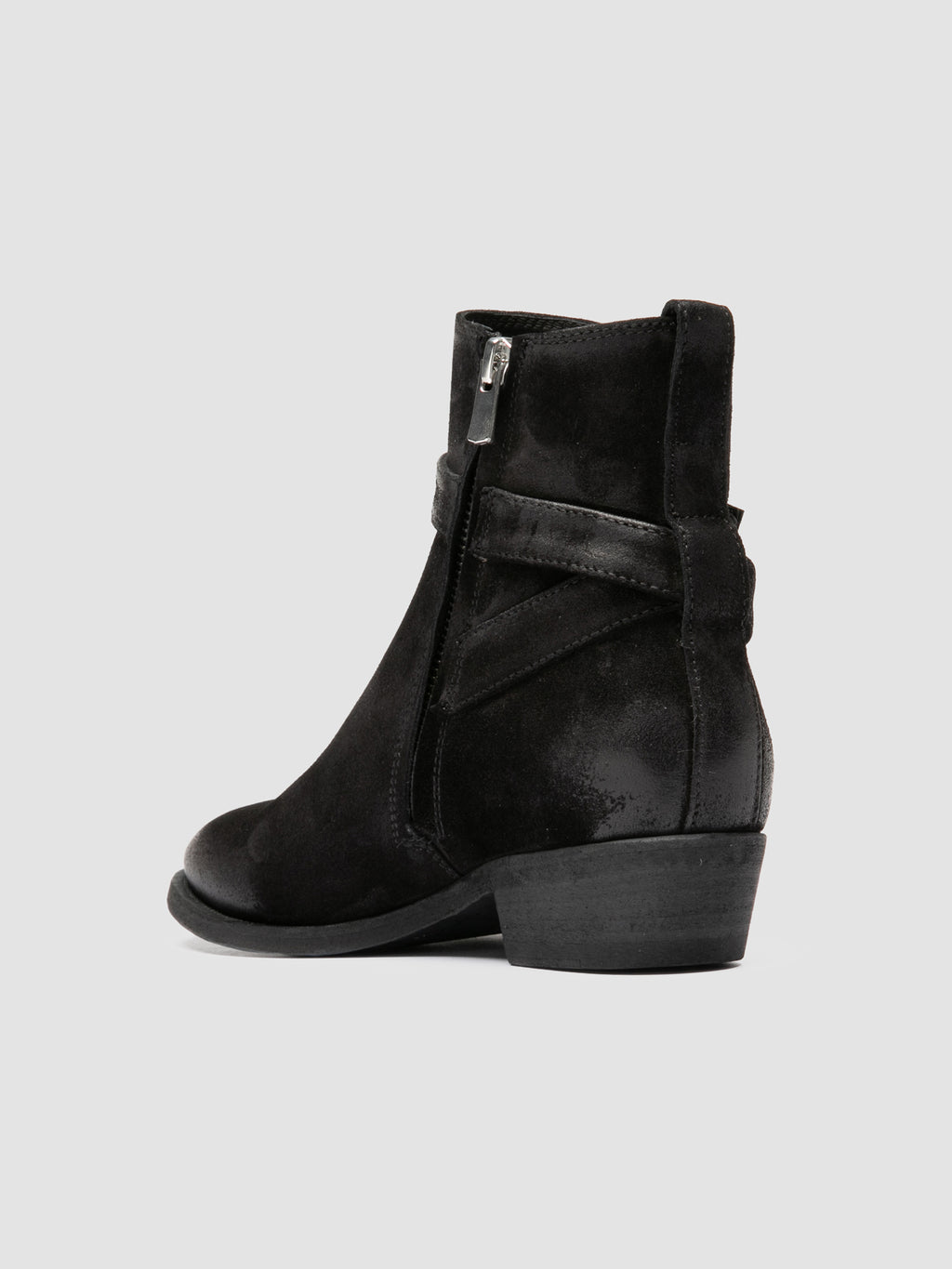 SONEGAL DD 002 - Schwarze Wildlederstiefel mit Reißverschluss - image OCDSOND002LC1811000360 - 4