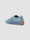 SUBSIDE 102 - Blue Leather and Suede Low-Top Sneakers
