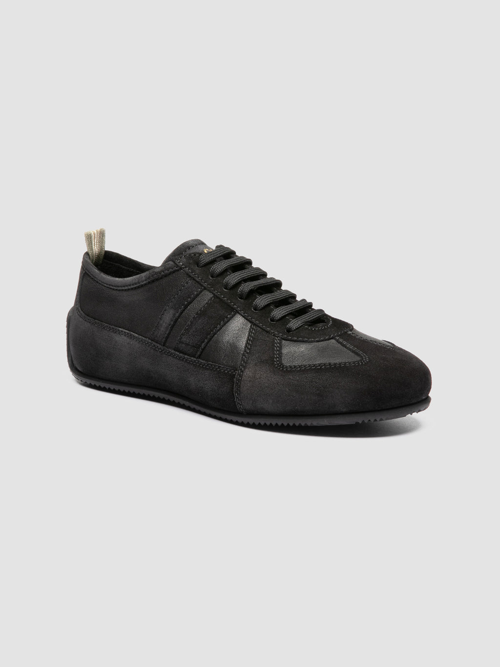 SUBSIDE 104_W - Black Suede and Leather Low Top Sneakers - image OCDSUBS104LC2211000370 - 4