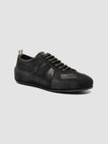 SUBSIDE 104_W - Black Suede and Leather Low Top Sneakers - image OCDSUBS104LC2211000370 - 4