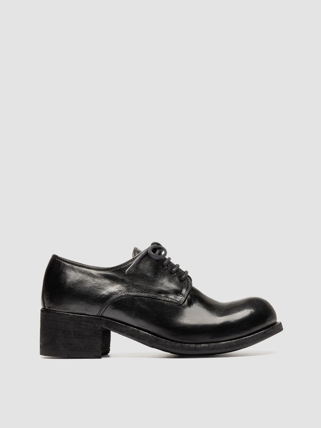 THUBBLE 101 - Black Leather Derby Shoes