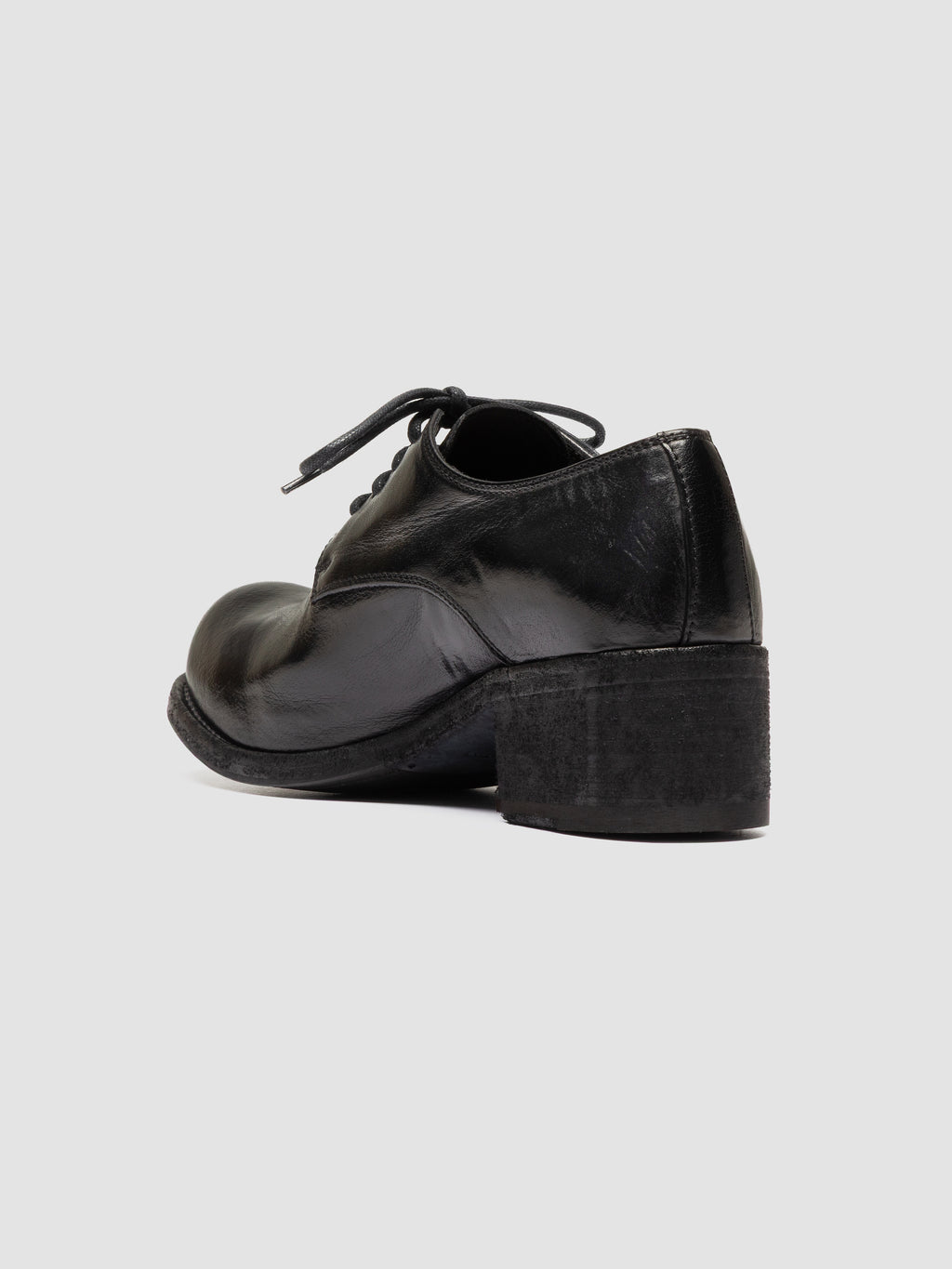 THUBBLE 101 - Black Leather Derby Shoes