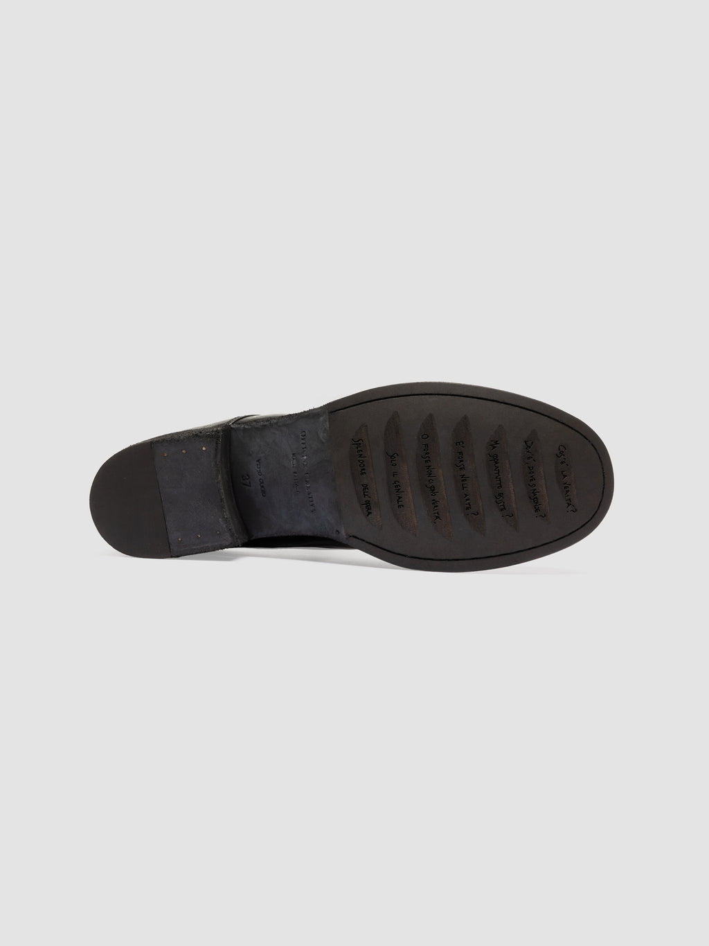 THUBBLE 101 - Black Leather Derby Shoes
