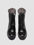 THUBBLE 105 - Black Leather Zip Boots