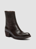 WADE 013 - Braune Stiefel aus Leder mit Reißverschluss