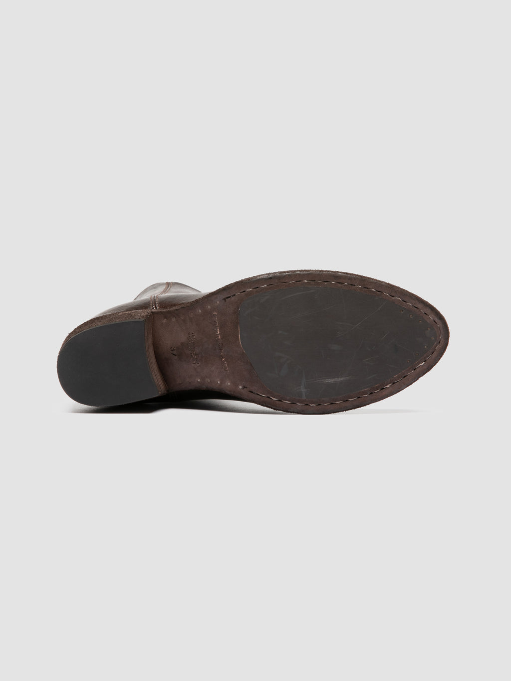 WADE 013 - Braune Stiefel aus Leder mit Reißverschluss