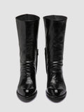 WADE 014 - Black leather Zip Boots