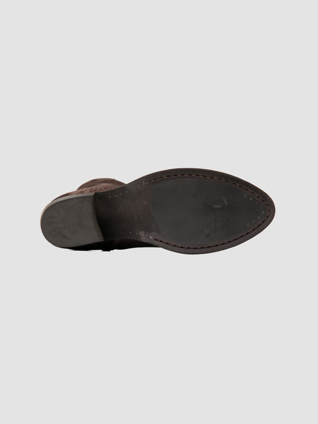 WADE 014 - Braune Wildlederstiefel mit Reißverschluss