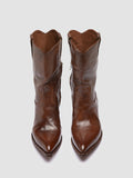 WANDA DD 110 - Brown Leather Zip Boots