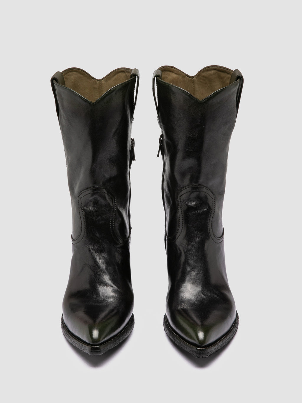 WANDAL DD/104 - Black Leather Zipped Boots - image OCDWANL104IGN18V577370 - 2