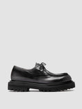 WISAL DD 125 - Black Leather Derby Shoes