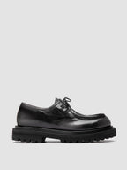 WISAL DD 125 - Black Leather Derby Shoes
