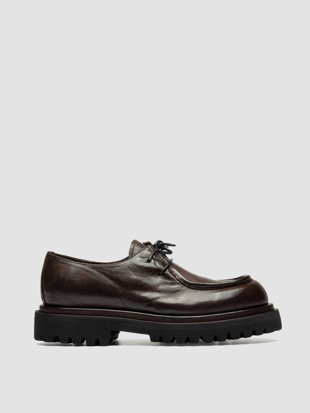 WISAL DD 125 - Brown Leather Derby Shoes