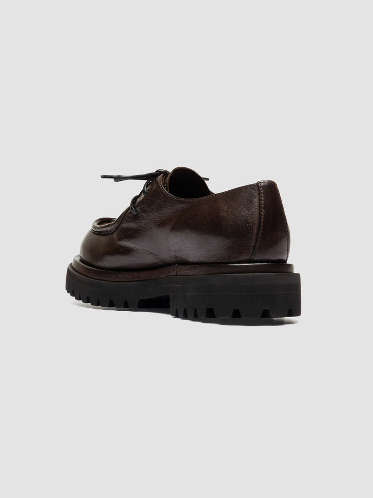WISAL DD 125 - Brown Leather Derby Shoes