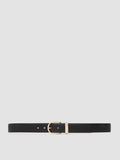 OC STRIP 100 - Black Leather Belt - image OCFSTR100MASO11000700 - 1