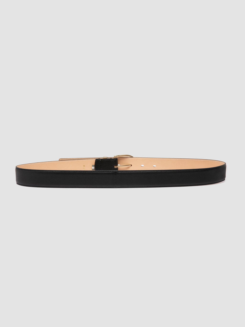 OC STRIP 100 - Black Leather Belt - image OCFSTR100MASO11000700 - 3