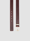 OC STRIP 100 - Burgundy Leather Belt - image OCFSTR100MASO1E362700 - 2