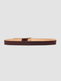 OC STRIP 100 - Burgundy Leather Belt - image OCFSTR100MASO1E362700 - 3