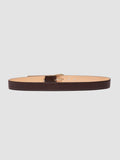 OC STRIP 100 - Brown Leather Belt - image OCFSTR100MASO1H224700 - 3