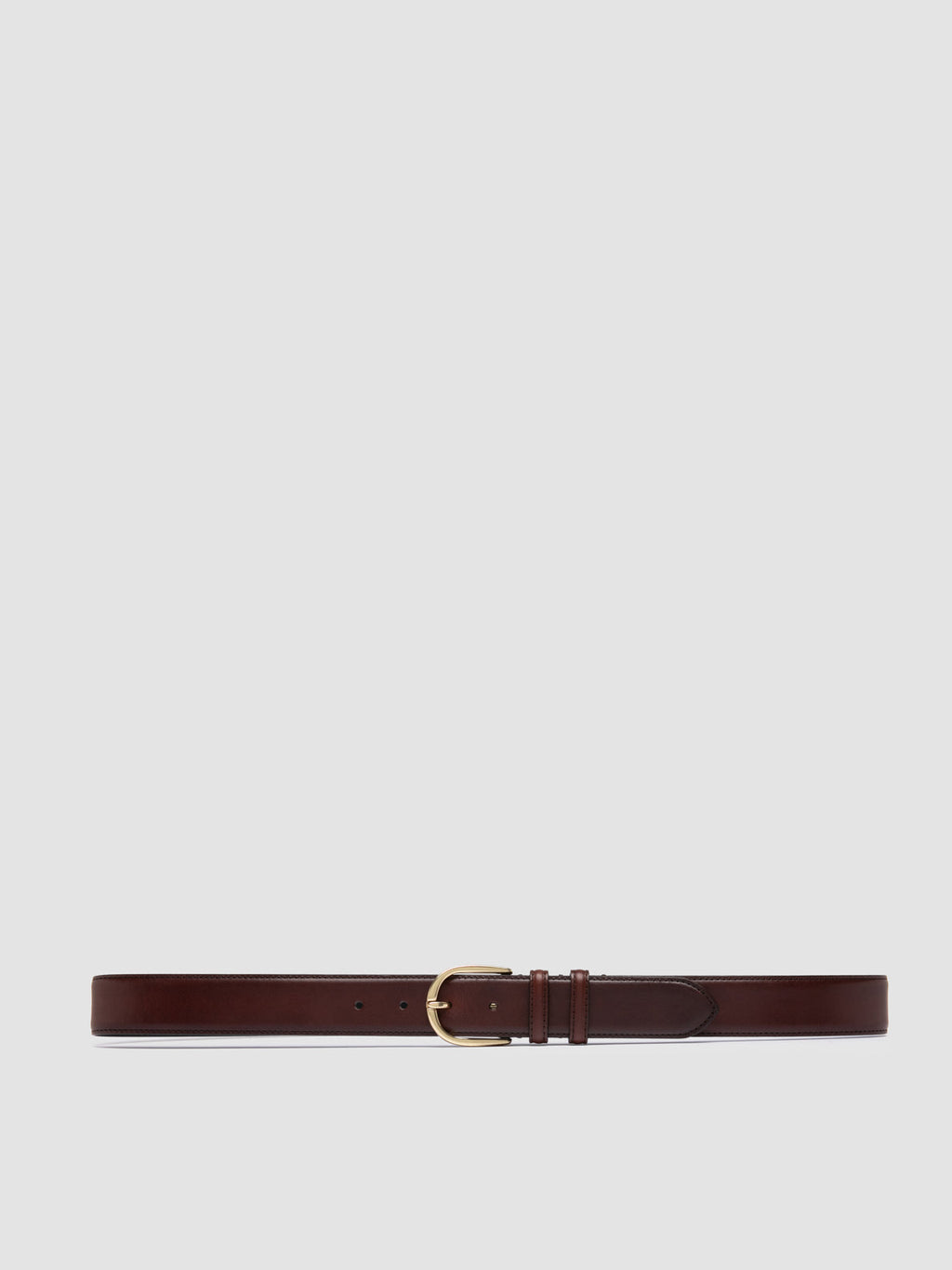 OC STRIP 105 - Brown Leather Belt - image OCFSTR105SPOI8F273050 - 1
