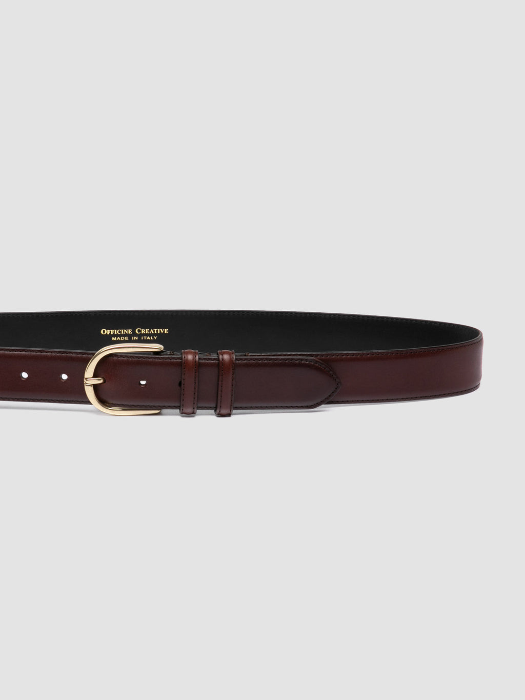 OC STRIP 105 - Brown Leather Belt - image OCFSTR105SPOI8F273050 - 4