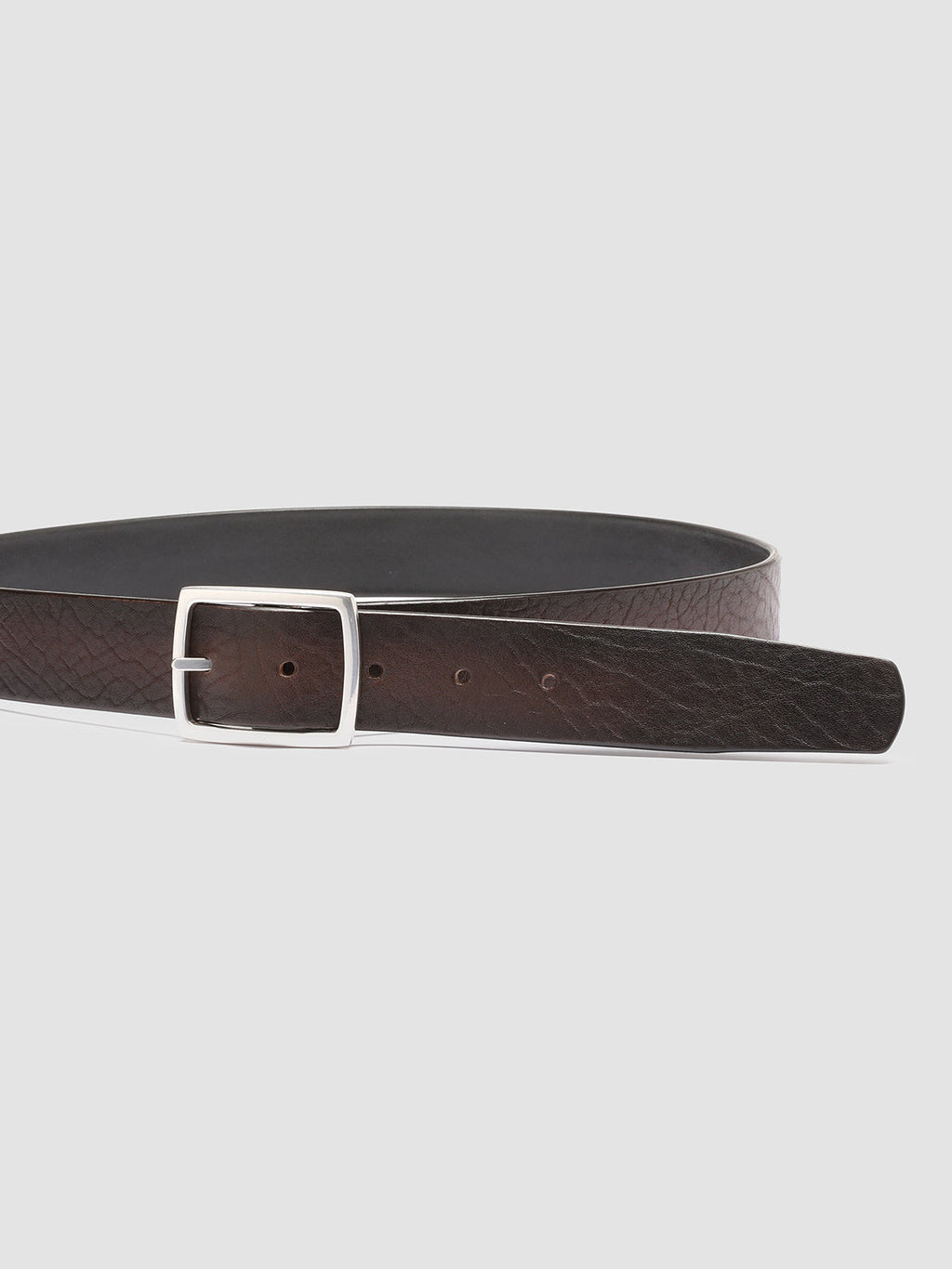 OC STRIP 10 - Brown Leather Belt - image OCFSTRI10TAPCAE241000 - 4