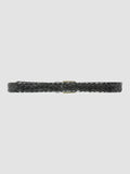 OC STRIP 21 - Black Woven Leather Belt - image OCFSTRI21CULVA1000100 - 3
