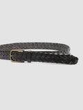 OC STRIP 21 - Black Woven Leather Belt - image OCFSTRI21CULVA1000100 - 4