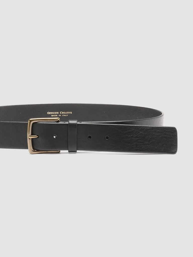 Mens Black Leather belt OC STRIP 22 Officine Creative - 4