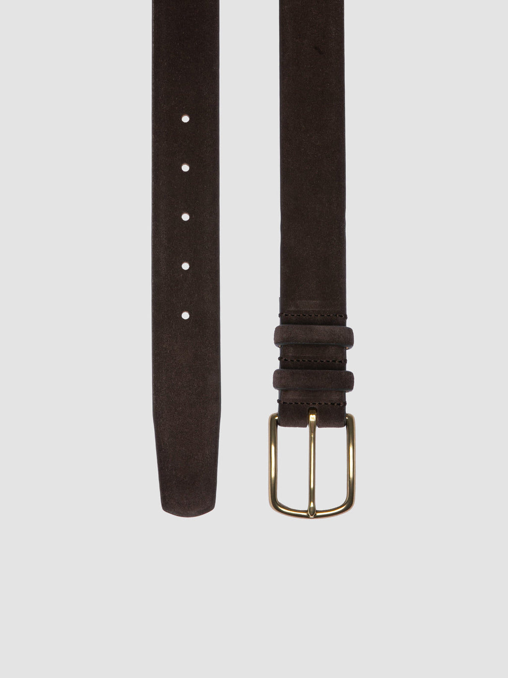 OC STRIP 33 - Brown Suede belt - image OCFSTRI33LIGC1G110050 - 2