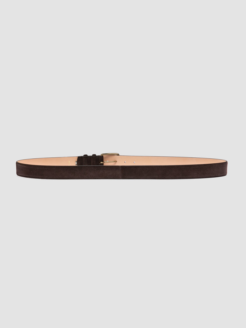 OC STRIP 33 - Brown Suede belt - image OCFSTRI33LIGC1G110050 - 3
