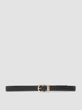 OC STRIP 46 - Black Leather Belt - image OCFSTRI46PARM11000700 - 1