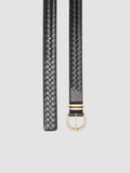 OC STRIP 46 - Black Leather Belt - image OCFSTRI46PARM11000700 - 2
