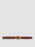 OC STRIP 46 - Brown Leather Belt - image OCFSTRI46PARM1D227700 - 1