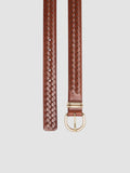 OC STRIP 46 - Brown Leather Belt - image OCFSTRI46PARM1D227700 - 2