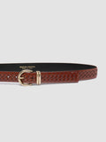 OC STRIP 46 - Brown Leather Belt - image OCFSTRI46PARM1D227700 - 4