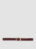 OC STRIP 46 - Burgundy Leather Belt - image OCFSTRI46PARM1D611750 - 1