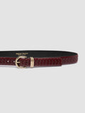 OC STRIP 46 - Burgundy Leather Belt - image OCFSTRI46PARM1D611750 - 4