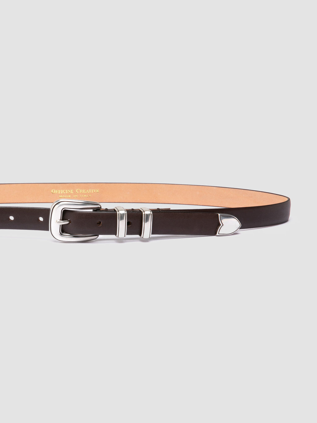 OC STRIP 091 - Brown Leather Belt - image OCFSTRI91BUNAPD225750 - 4