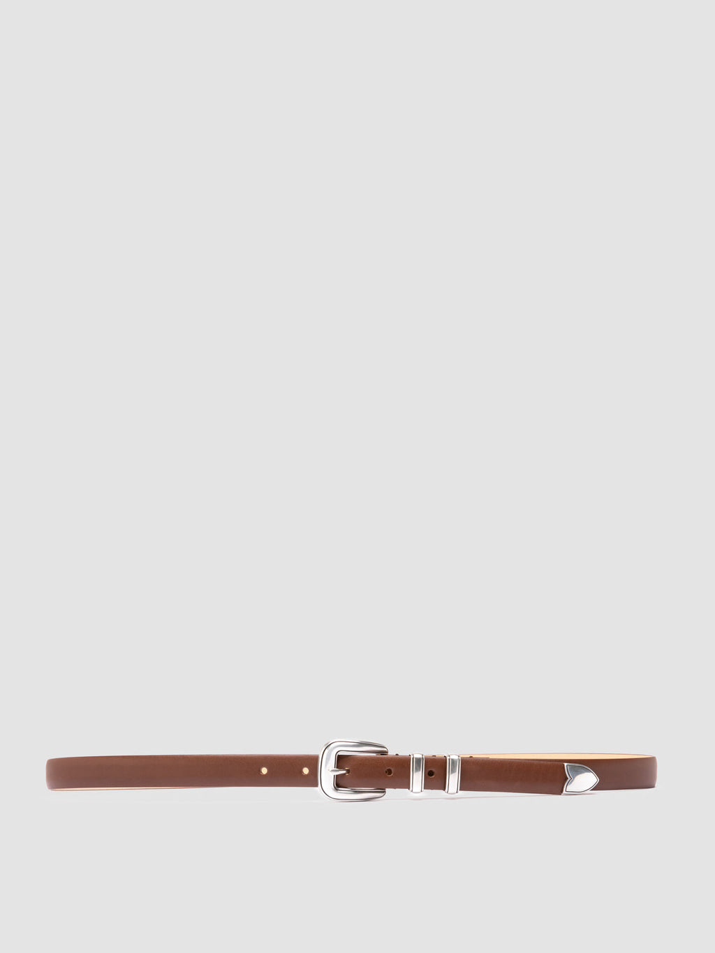 OC STRIP 091 - Brown Leather Belt - image OCFSTRI91BUNAPD788800 - 1