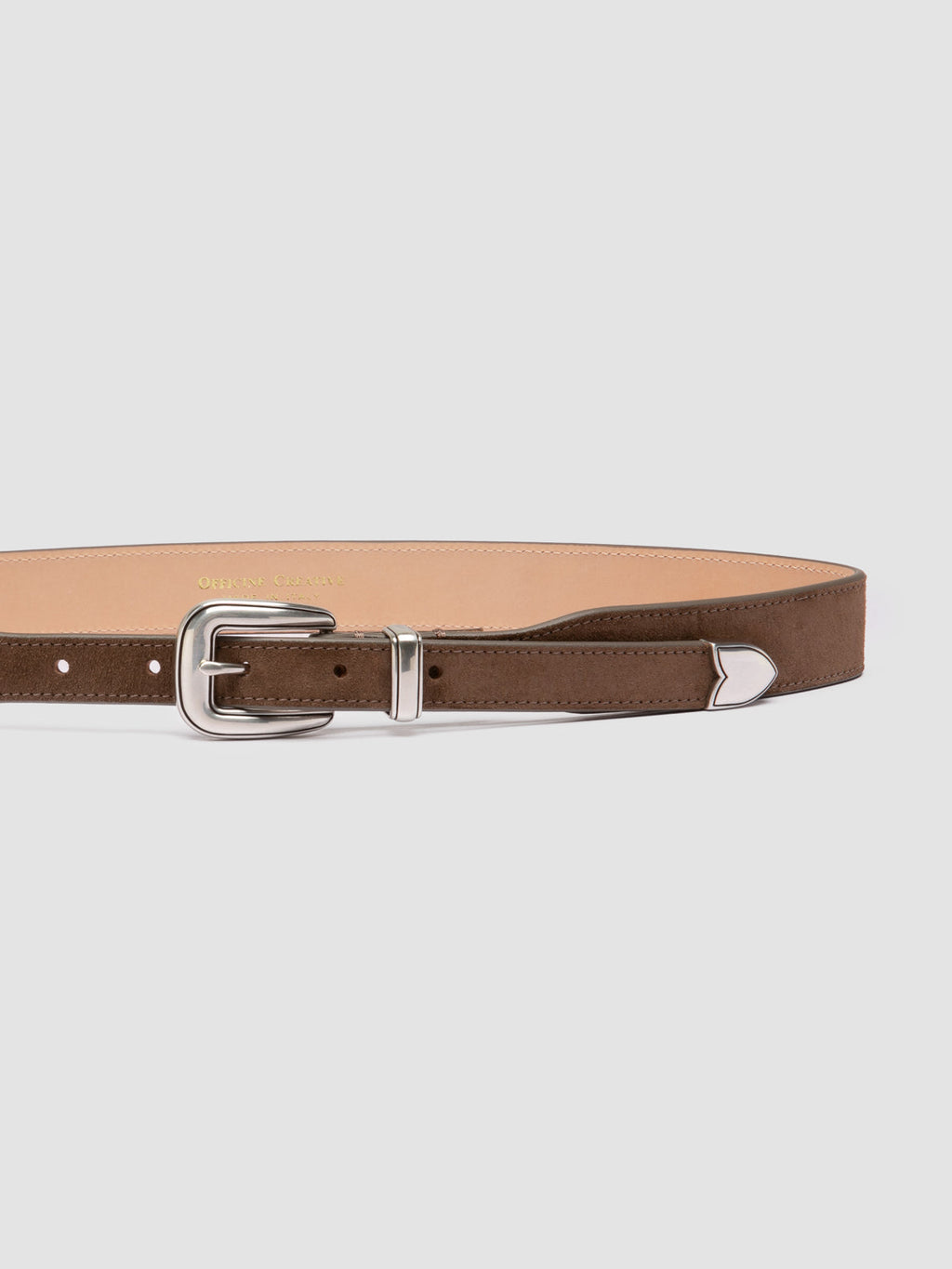 OC STRIP 092 - Brown Suede Belt - image OCFSTRI92LIGC1E236800 - 4