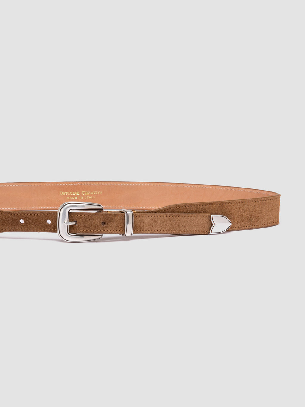 OC STRIP 092 - Brown Suede Belt - image OCFSTRI92LIGC1E280750 - 4