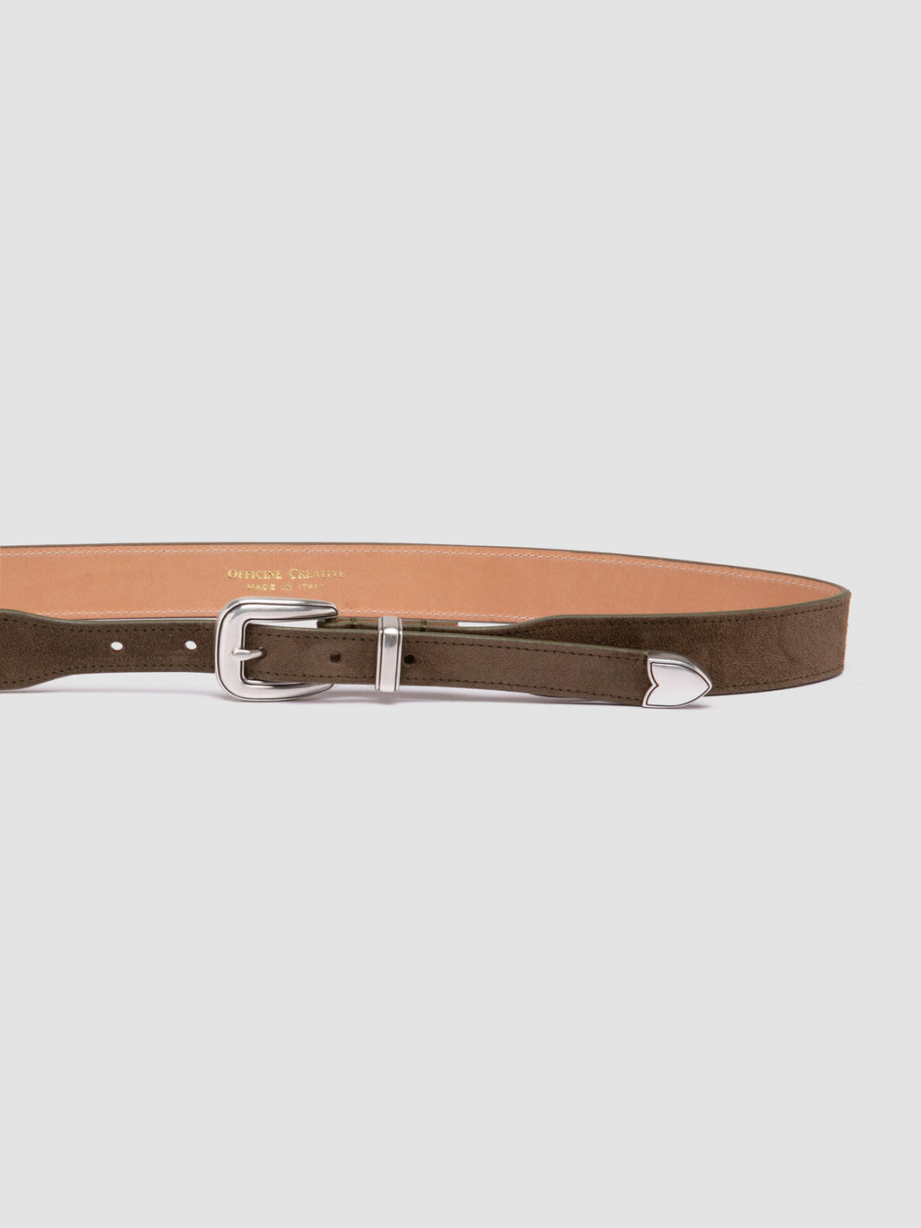 OC STRIP 092 - Green Suede Belt - image OCFSTRI92LIGC1F395750 - 4