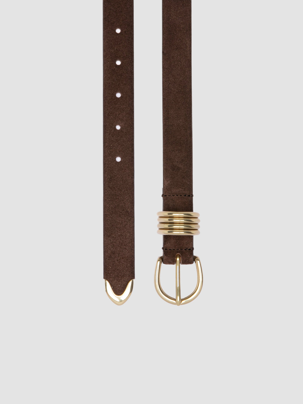 OC STRIP 098 - Brown Suede Belt - image OCFSTRI98LIGC1D295700 - 2
