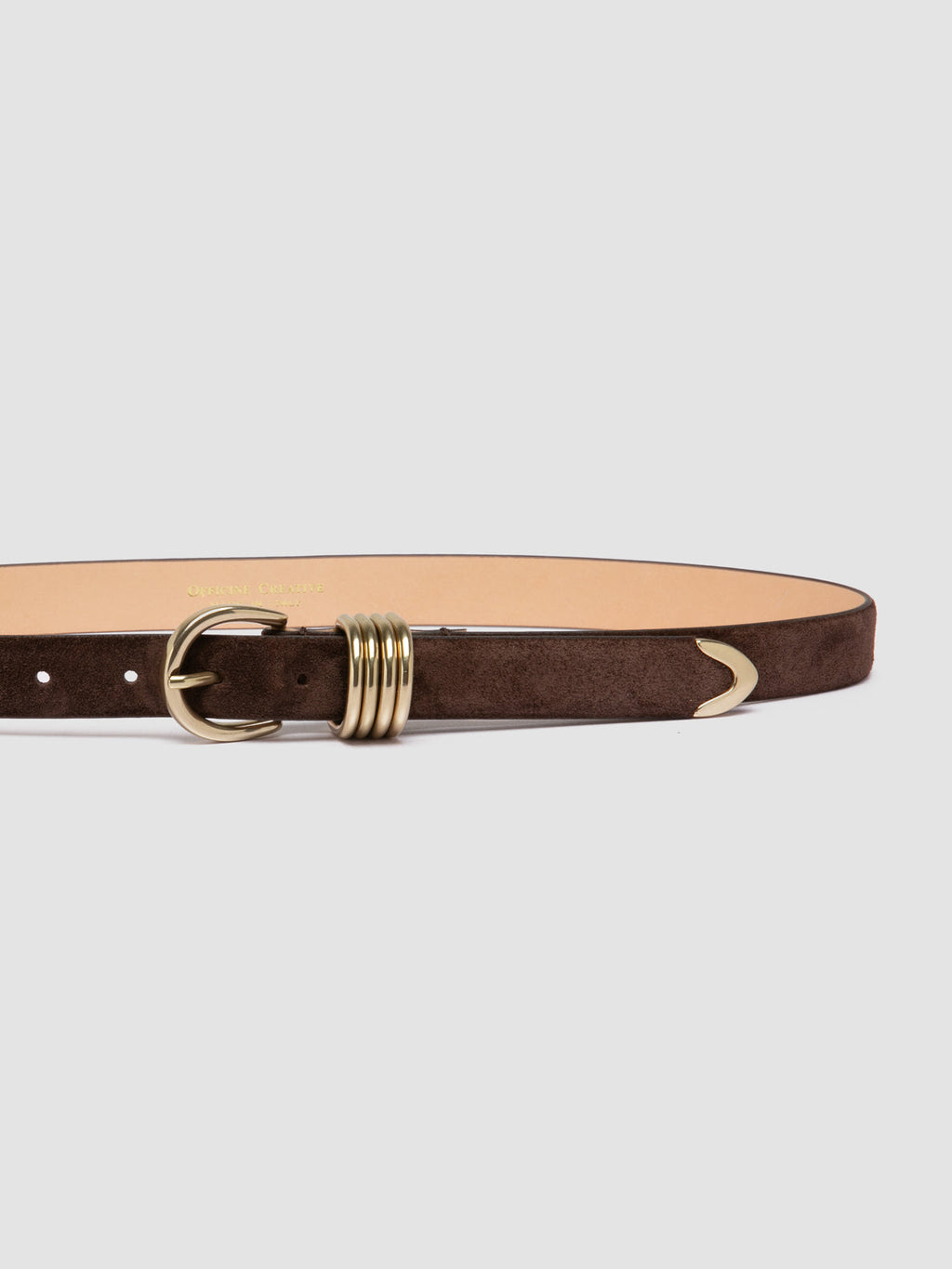 OC STRIP 098 - Brown Suede Belt - image OCFSTRI98LIGC1D295700 - 4