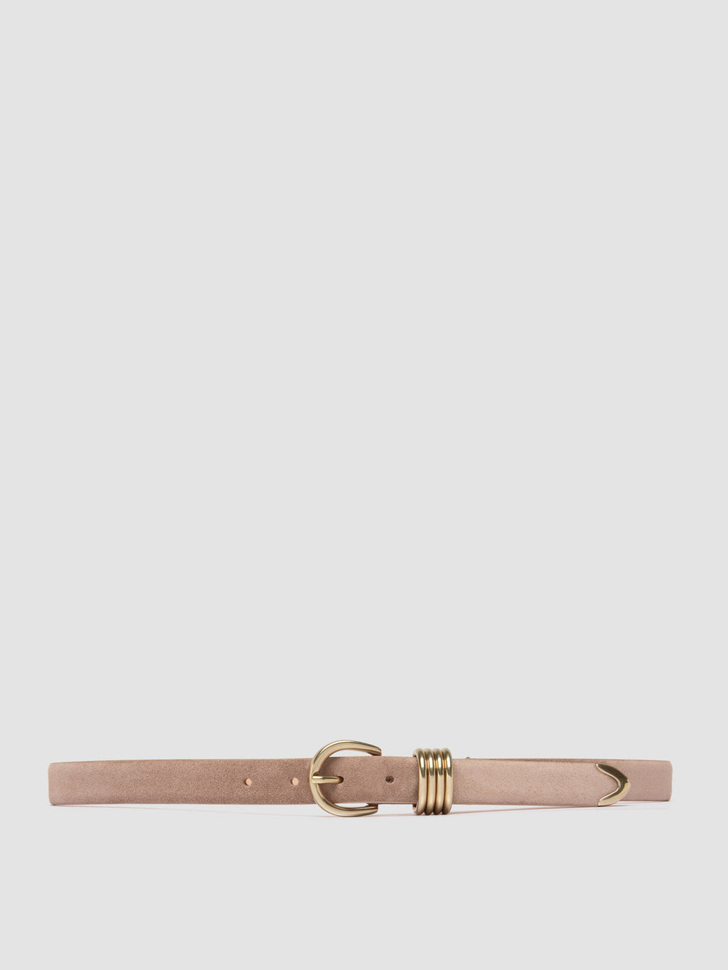 OC STRIP 098 - Taupe Suede Belt - image OCFSTRI98LIGC1E268700 - 1