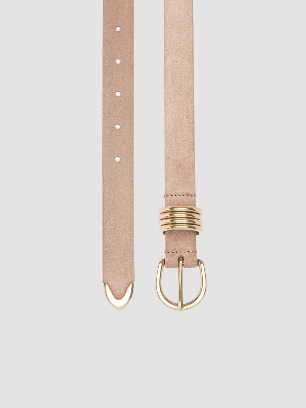 OC STRIP 098 - Taupe Suede Belt - image OCFSTRI98LIGC1E268700 - 2