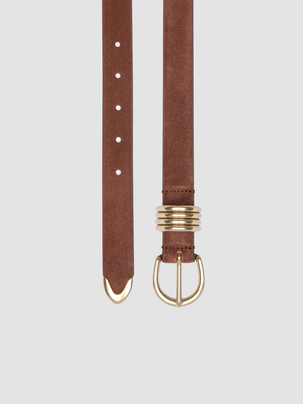 OC STRIP 098 - Brown Suede Belt - image OCFSTRI98LIGC1G235700 - 2