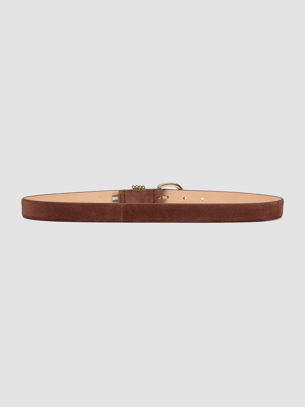 OC STRIP 098 - Brown Suede Belt - image OCFSTRI98LIGC1G235700 - 3