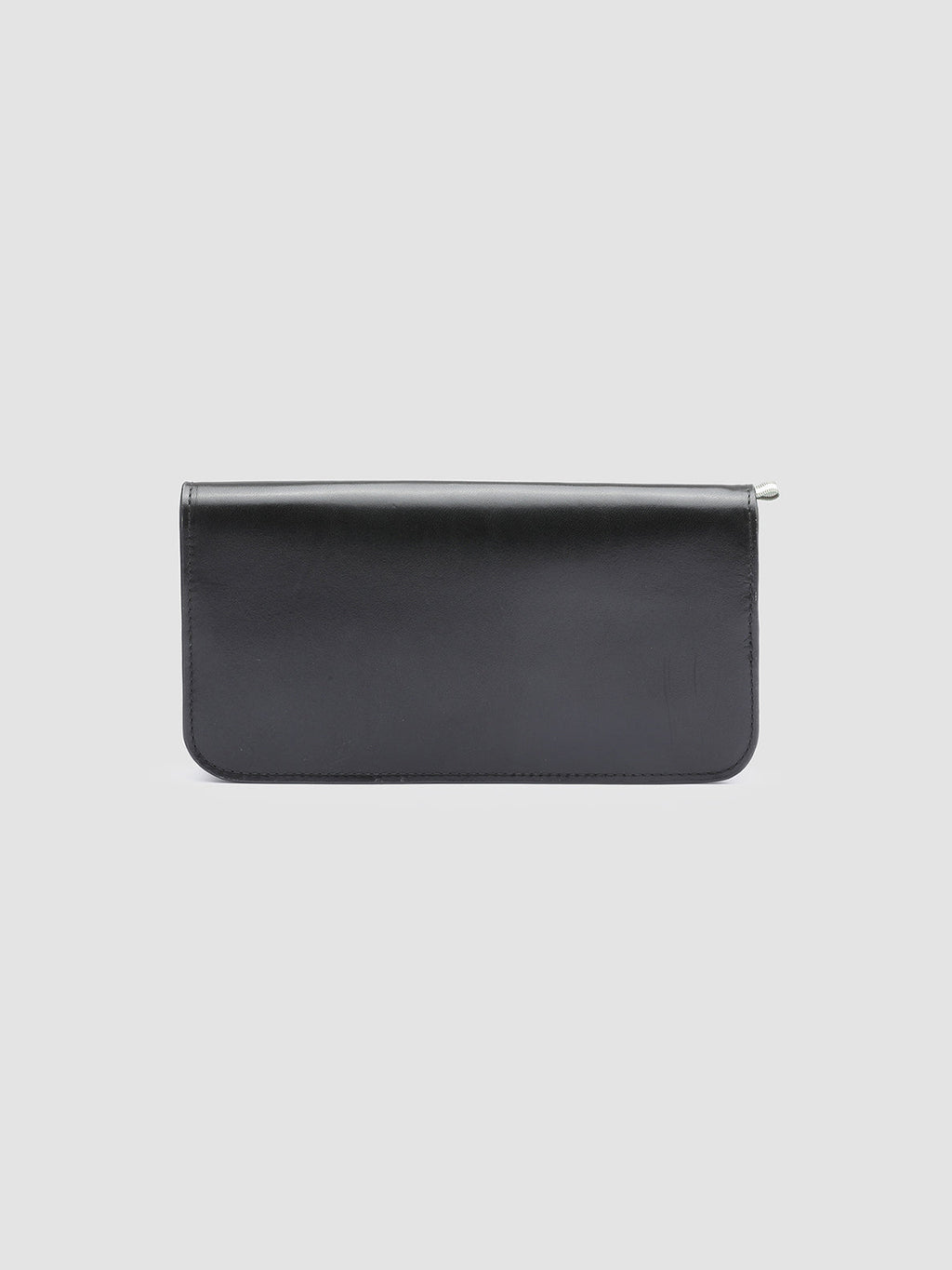 BERGE’ 01 - Black Zip Around Leather Wallet - image OCLBER001SPOI81000TU0 - 2